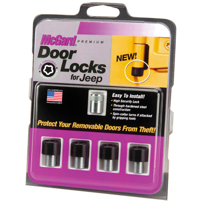 McGard 07-17 Jeep Wangler JK / Unlimited JK 4-Door Lock Set - (4 Locks) 76060 76060 Photo - in package