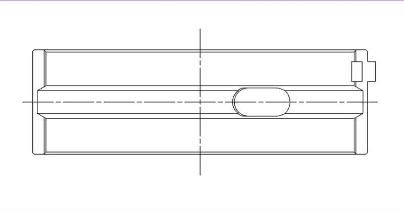 ACL Race Series Main Bearings VW 1595-1781-1984cc Size: 0.25 5M1644H-.25 Technical Drawing