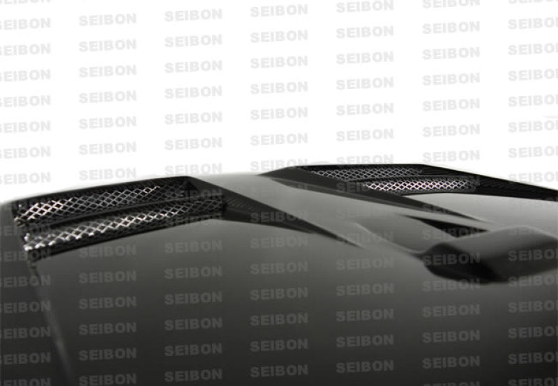 Seibon 08-09 Mitsubishi Lancer Carbon Fiber Hood HD0809MITLAN-DV Photo - Primary
