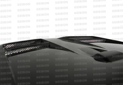 Seibon 08-09 Mitsubishi Lancer Carbon Fiber Hood HD0809MITLAN-DV Photo - Primary
