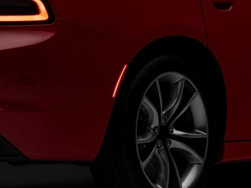 Raxiom 15-23 Dodge Charger Excluding Widebody Axial LED Side Marker Lights Front and Rear- Smoked CR5949 CR5949 Photo - Close Up