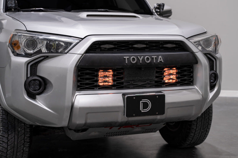 Diode Dynamics 14-23 Toyota 4Runner SS5 Stealth Grille LED 2-Pod Kit - Yellow Pro Combo DD7537 DD7537 User 3