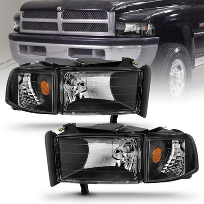 Anzo Black Crystal Headlights 1994-2001 Dodge Ram 1500 111067 Photo - lifestyle view