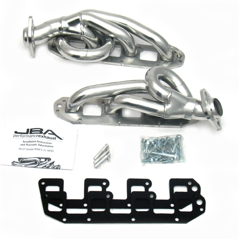 JBA 03-08 Dodge RAM 5.7L HEMI 1-5/8in Primary Silver Ctd Cat4Ward Header 1961S-1JS 1961S-1JS Photo - Primary