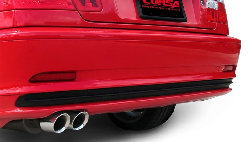 Corsa Performance 01-06 BMW 325i/ci Convertible E46 Polished Sport Axle-Back Exhaust 14559 Photo - Mounted
