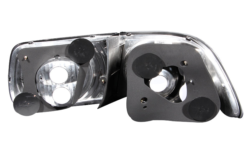 Anzo 1996-2000 Honda Civic Taillights Black 221062 Photo - Unmounted