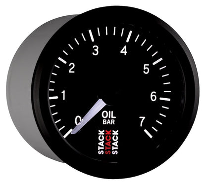 Autometer Stack 52mm 0-7 Bar M10 Male Pro Stepper Motor Oil Pressure Gauge - Black ST3301 ST3301 User 6