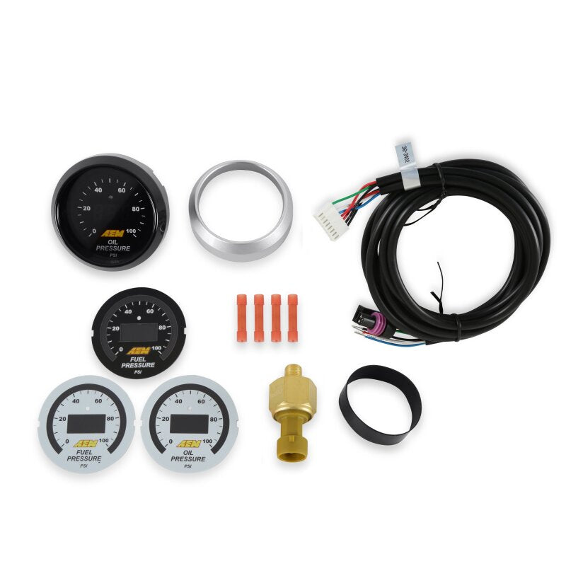 AEM Electronics 52mm Digital Oil Pressure Gauge 0-100 PSI 30-4401 Photo - out of package