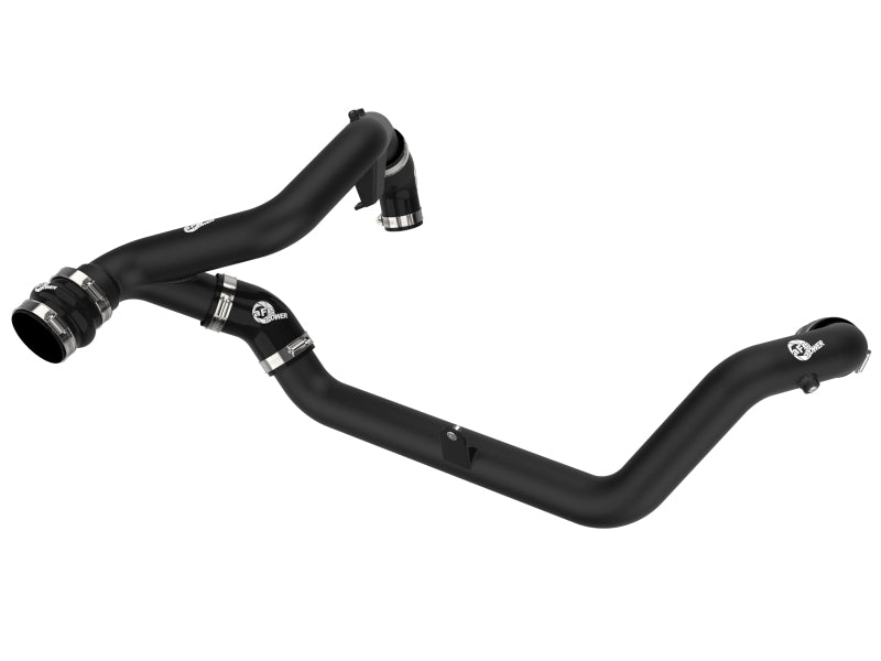 aFe BladeRunner 2 1/4in Intercooler Hot Side Charge Pipe 22-23 Ford Explorer V6-3.0L (tt) - Black 46-20678-B 46-20678-B Photo - Primary