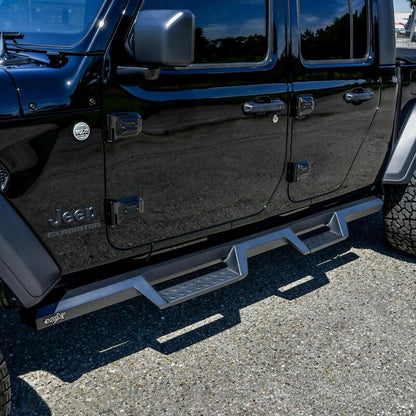 Westin 2020 Jeep Gladiator HDX Drop Nerf Step Bars - Textured Black 56-14165 56-14165 Photo - Mounted