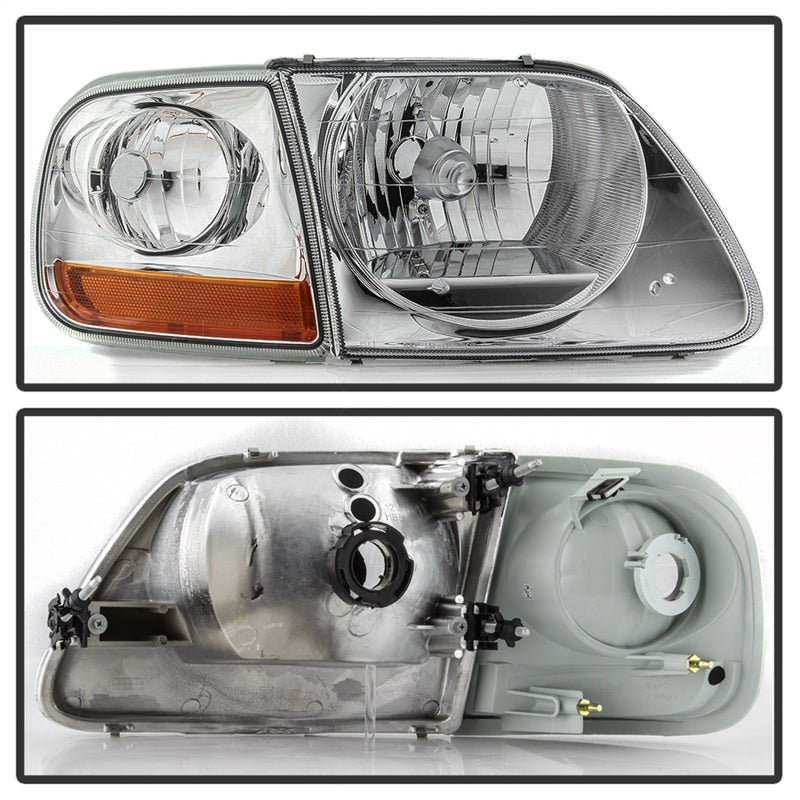 SPYDER xTune 97-03 Ford F-150 4pc OEM Style Headlights w/Corner - Chrome (HD-JH-FF15097-L-SET-C) 9042645 9042645 Photo - Unmounted