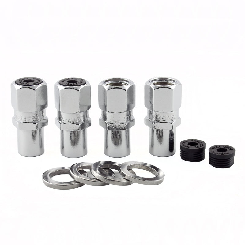 McGard Hex Lug Nut (Drag Racing Reg. Shank) 1/2-20 / 13/16 Hex / 1.86in. Length (4-Pack) - Chrome 61005 61005 Photo - Primary