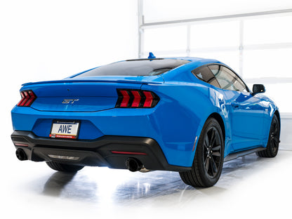 AWE Tuning AWE 2024 Ford Mustang GT Fastback S650 RWD Touring Catback Exhaust w/ Dual Diamond Black Tips 3015-33650 3015-33650 Photo - Mounted