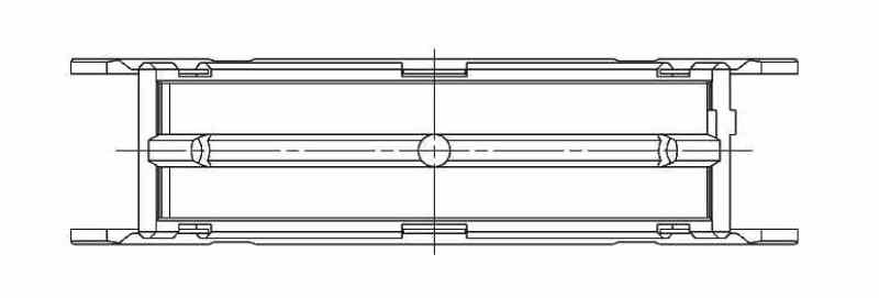 ACL Subaru FA20 0.25mm Oversized High Performance Main Bearing Set 5M8312H-.25 5M8312H-.25 Technical Drawing