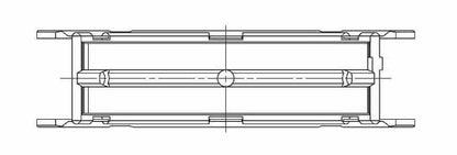 ACL Subaru FA20 0.025mm Oversized High Performance Main Bearing Set 5M8312H-.025 5M8312H-.025 Technical Drawing