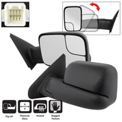SPYDER xTune 02-09 Dodge Ram 1500/2500/3500 Extendable - Power Heated Mirrors MIR-DRAM02-PW-SET 9935732 9935732 Photo - Primary