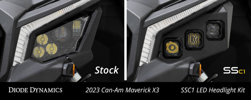 Diode Dynamics 17-24 Can-Am Maverick X3 C1 Headlamp Kit - Sport White ABL (Pair) DD7887 DD7887 User 5