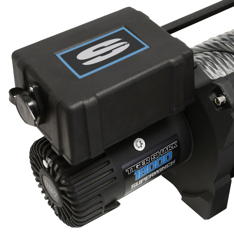 Superwinch 18000 LBS 12V DC Wire Rope Tiger Shark Winch 1518000 1518000 Photo - Unmounted