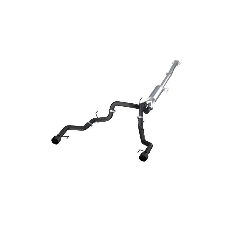 MBRP 22-23 Ford F150 T304 5in OD Black Tip Dual Rear Exit 3in Black Coated Cat Back Exhaust S5268BLK S5268BLK Photo - Primary