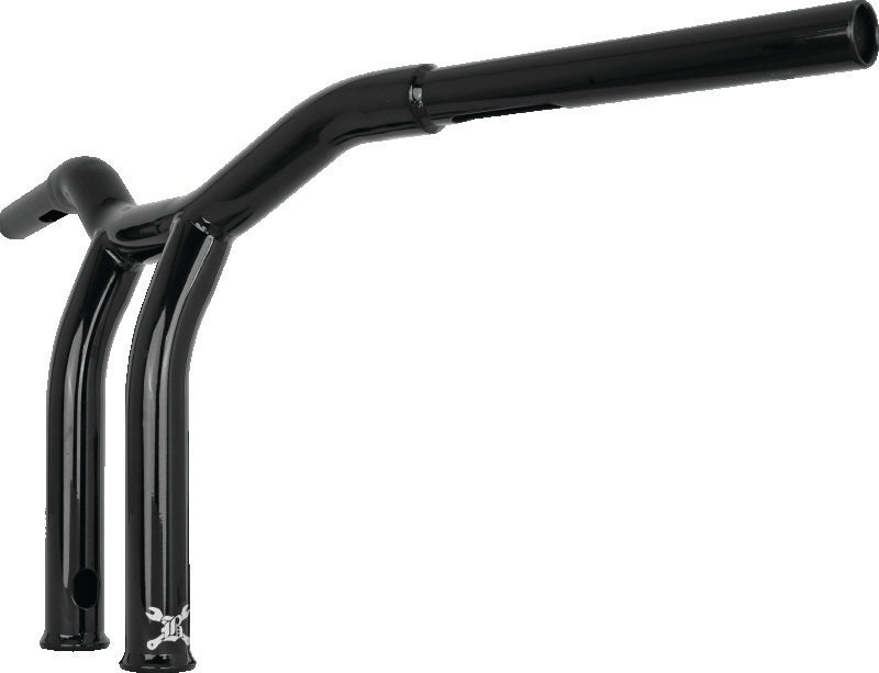 Burly Brand Dominator Raked Bar 10in - Gloss Black B12-6051B B12-6051B User 1