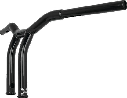 Burly Brand Dominator Raked Bar 10in - Gloss Black B12-6051B B12-6051B User 1