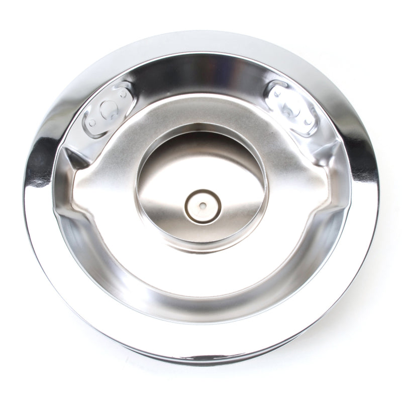 Edelbrock Air Cleaner, Pro-Flo Series, Round, Steel Top, Paper Element, 14" Dia. 1221 Photo - out of package