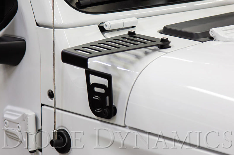 Diode Dynamics 18-21 Jeep JL Wrangler/Gladiator SS6 Cowl LED Bracket Kit - White Flood DD6093 DD6093 User 4
