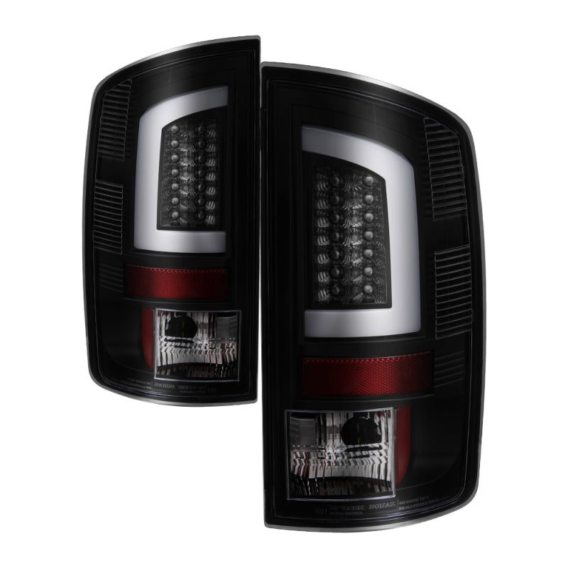 Spyder 07-09 Dodge Ram 2500/3500 V3 Light Bar LED Tail Lights - Blk Smoke ALT-YD-DRAM06V3-LBLED-BSM 5084279 5084279 Photo - Primary