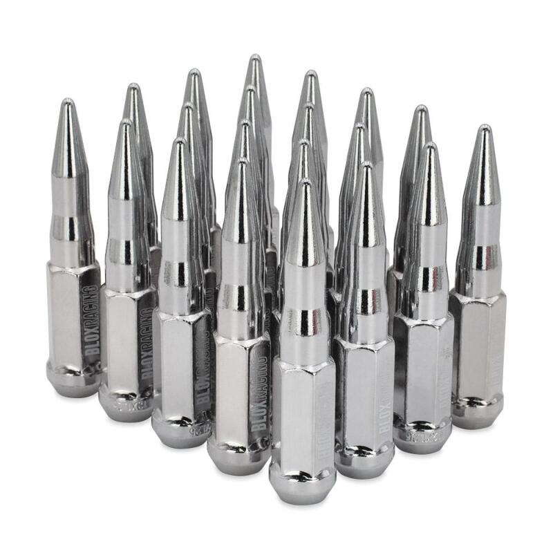 BLOX Racing Original Spike Forged Lug Nut 14x1.5mm - Chrome 20 Piece BXAC-00166-20 BXAC-00166-20 User 1