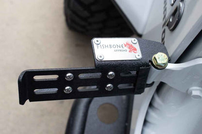 Fishbone Offroad 2007+ Jeep Wrangler/Gladiator Steel - Black Foot Peg Set FB21268 FB21268 Photo - lifestyle view