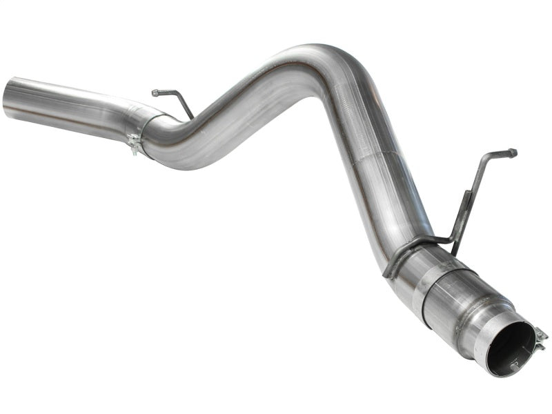 aFe Large Bore-HD 5in 409 Stainless Steel DPF-Back Exhaust System - GM Die 49-44041 Photo - Unmounted