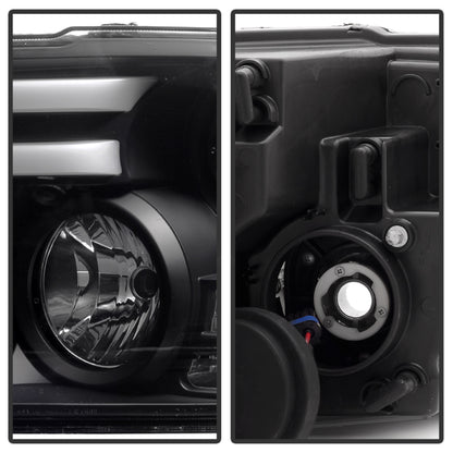 Spyder Dodge Ram 13-15 Projector Headlights Light Bar DRL Black PRO-YD-DR13-LBDRL-BK 5080912 5080912 User 1