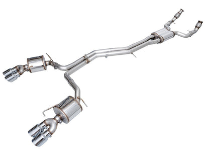 AWE Tuning 19-23 Audi C8 S6/S7 2.9T V6 AWD Touring Edition Exhaust - Chrome Silver Tips 3015-42103 3015-42103 Photo - Primary