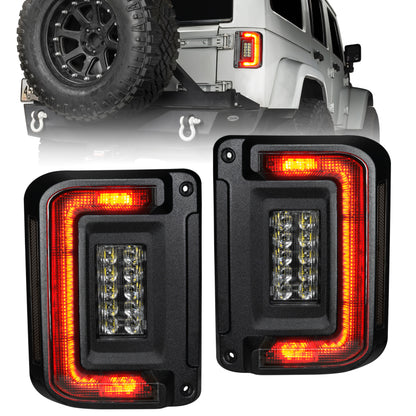 ORACLE Lighting Oracle 07-17 Jeep Wrangler JK Flush Mount LED Tail Lights - Tinted 5891-504-T 5891-504-T Photo - Primary