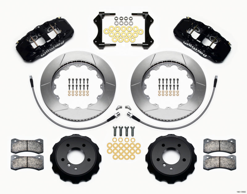 Wilwood AERO6 Front Hat Kit 14.00 2007-2011 BMW E90 Series w/Lines 140-13582 140-13582 Photo - Primary