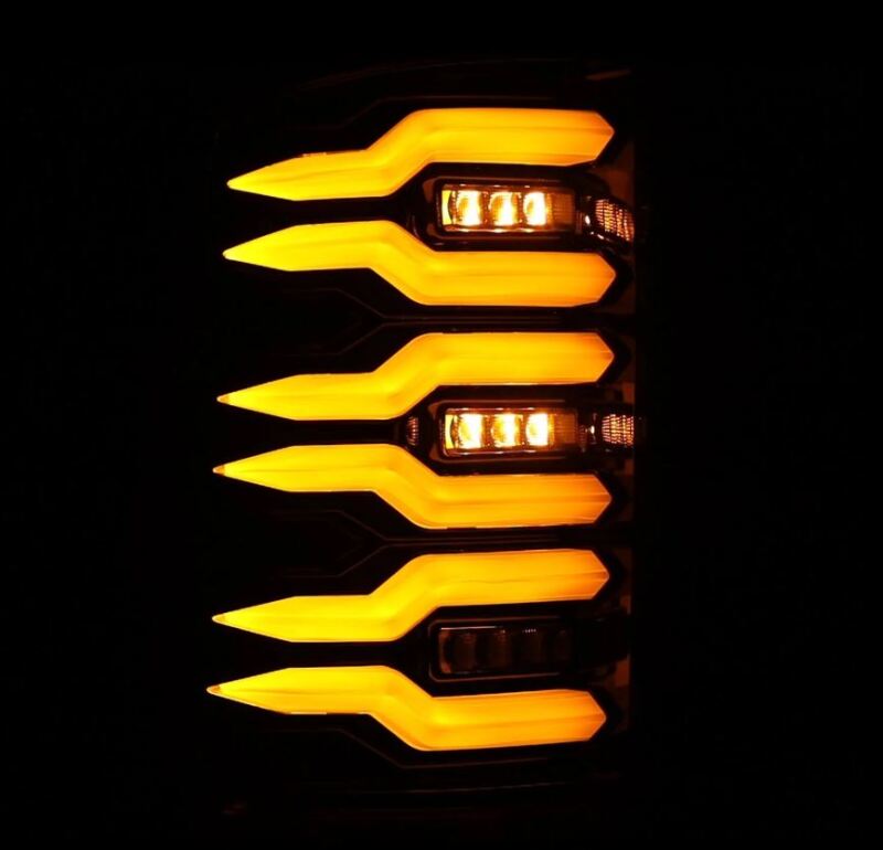 AlphaRex 07-13 GMC Sierra 1500/2500HD/3500HD Luxx Series LED Tail Lights - Alpha Black 630070 630070 User 4