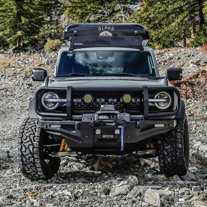 Westin 21-23 Ford Bronco (Excl. Bronco Sport) w/ XTS Front Bumper Brush Guard - Textured Black 59-761255 59-761255 Photo - Mounted