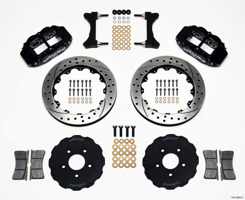 Wilwood Narrow Superlite 6R Front Hat Kit 13.06in Drilled Mitsubishi EVO VIII 140-9284-D 140-9284-D Photo - Primary