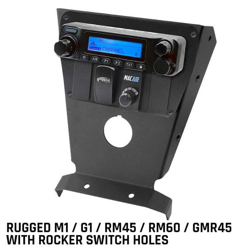 Rugged Radios Can-Am X3 Multi Mount Kit - Rugged UTV M1/G1/RM45/RM60/GMR45 w/Switch Holes MT-X3-MM-RS MT-X3-MM-RS Photo - Primary