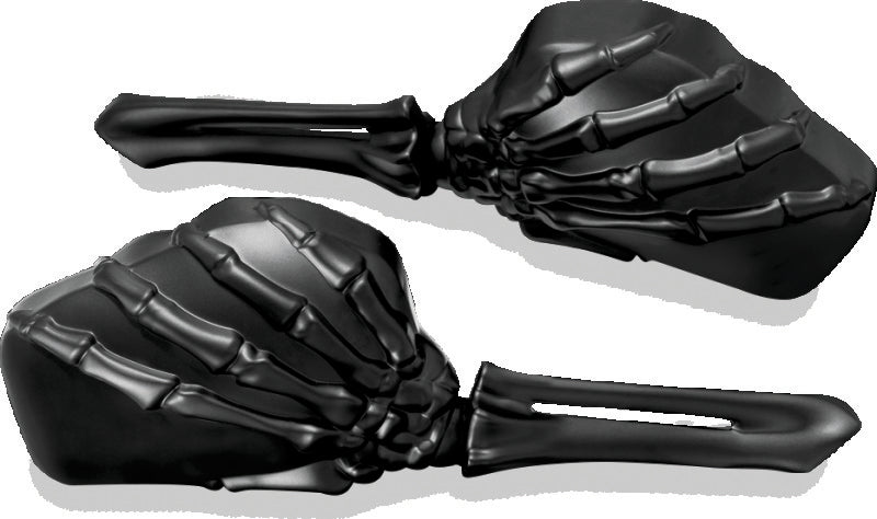 Kuryakyn Skeleton Hand Mirrors Blk/Blk 1758 1758 Photo - Primary