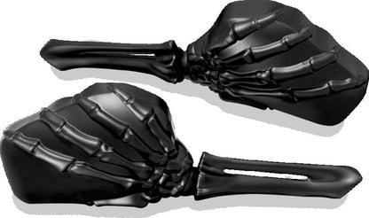 Kuryakyn Skeleton Hand Mirrors Blk/Blk 1758 1758 Photo - Primary