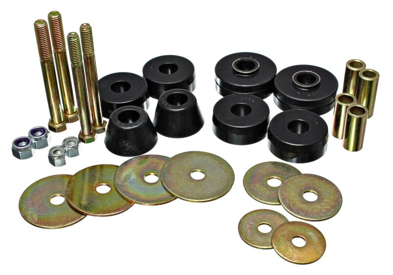 Energy Suspension Body Mount Set Black Chevrolet C10 Pickup All 1963-1966 3.4137G Photo - Primary