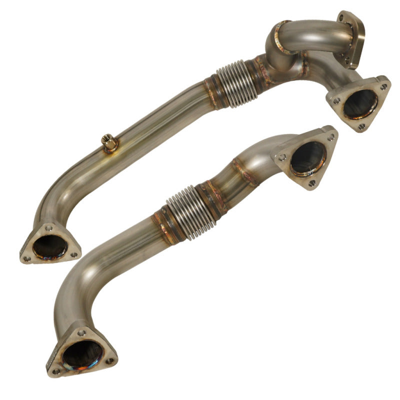 BD Diesel 08-10 Ford F-250/F-350/F-450/F-550 Powerstroke 6.4L Up Pipes Kit w/Manifold Set 1041484 1041484 Photo - out of package