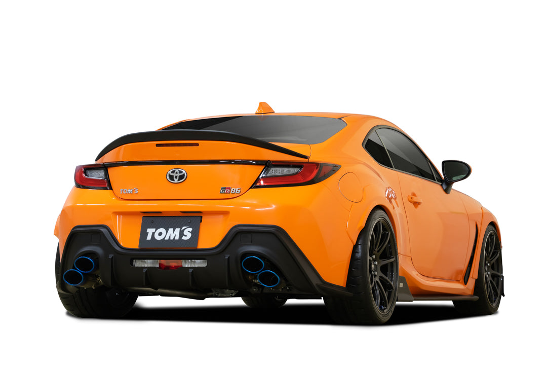 TOM'S Racing Quad-Exit Axleback Exhaust - Toyota GR86 (2022+)