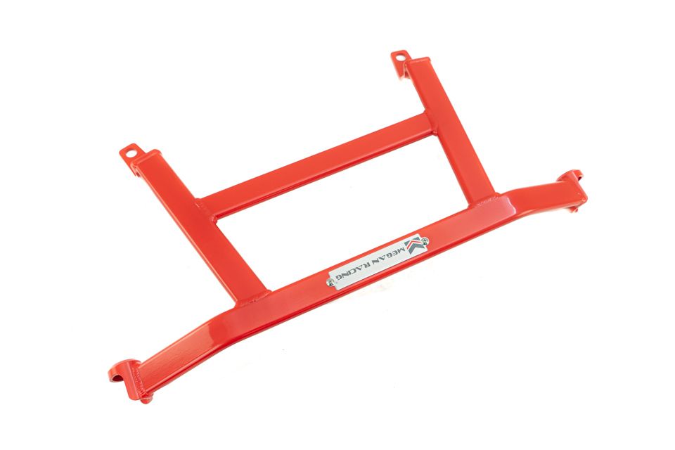 Megan Racing H-Brace for Honda Civic 1992-2000, Integra 1994-2001, Red