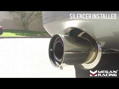 Megan Racing Cat-Back Exhaust for 2003-2007 Infiniti G35 Coupe - 4.5" Flat Tip