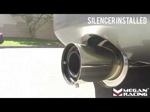Megan Racing Cat-Back Exhaust, G35 03-07 coupe, 3" Drift Spec Tipes