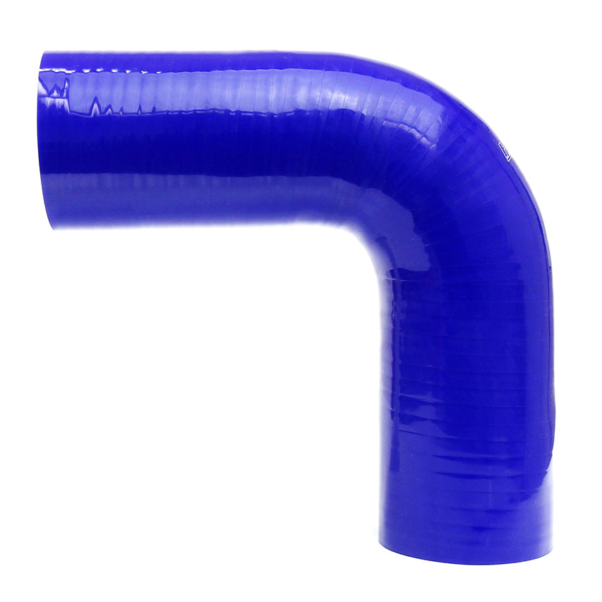 HPS Performance Products HPS 1/2" ID, Silicone 90 Degree Elbow Coupler Hose, High Temp 4-ply Reinforced, Blue, 13mm ID