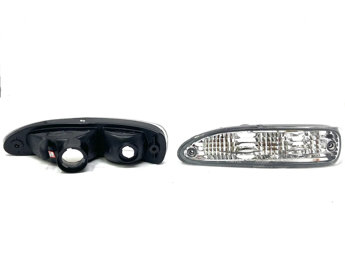 Gent5 Front Crystal Clear Turn Signal Lights Nissan S13 180SX Chuki