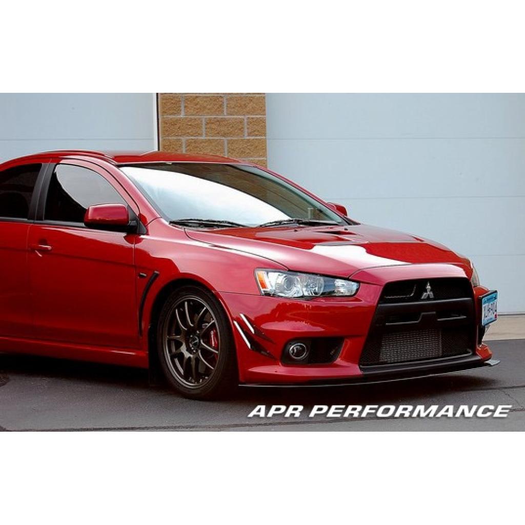 APR Mitsubishi Evolution X (Evo X) Stock Bumper Carbon Fiber Front Wind Splitter 2008-2016